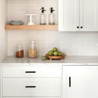 Ручка-скоба С-21, пластик 96 и 128 мм, цвет черный матовый - фото 24246802