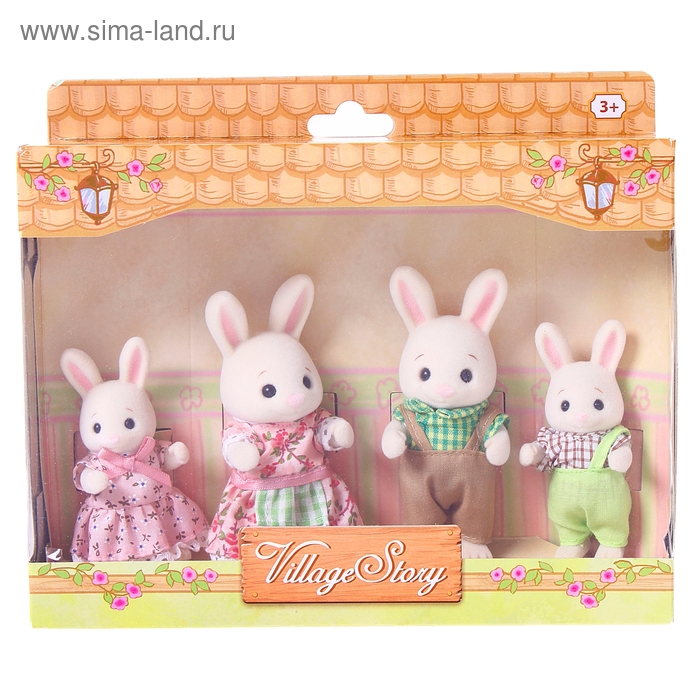 Игровой набор "Семья карамельных кроликов" - Фото 1