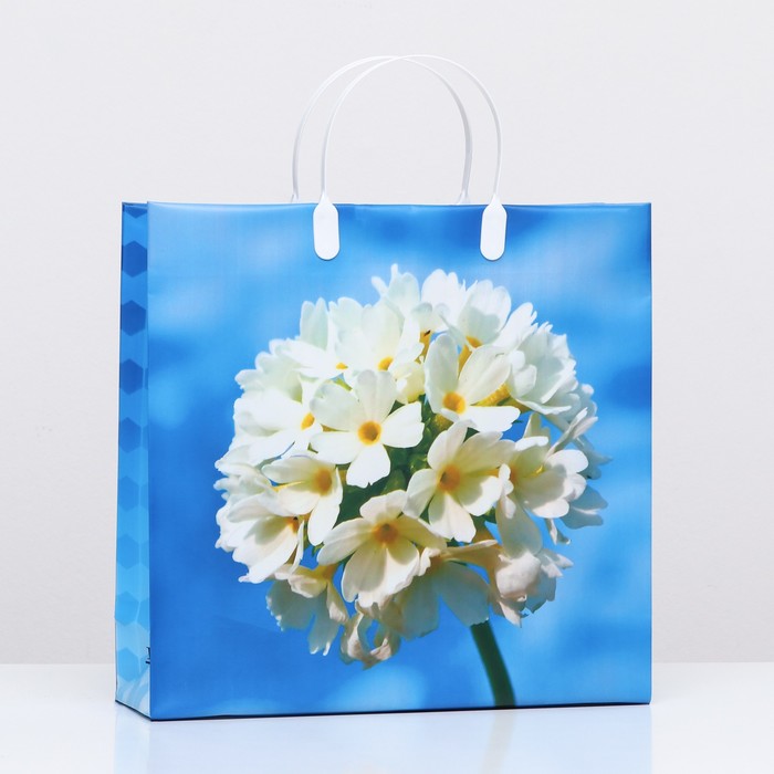 Пакет "Цветы небесные", мягкий пластик, 30 х 30 см, 120 мкм - Фото 1