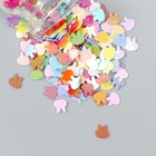 Глиттер в баночке "Зайчики. Весенняя гамма" набор 6 гр 5х2х2 см (комплект 3 шт) - фото 25749935