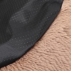 Лежанка для собак и кошек, 45×35×11 с, длинный мех, коричневая - Фото 8