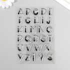 Штамп для творчества силикон "Буквы. Америка 30х" 16х11 см - фото 109287475