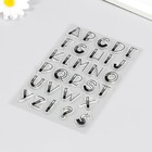 Штамп для творчества силикон "Буквы. Америка 30х" 16х11 см - фото 22178167