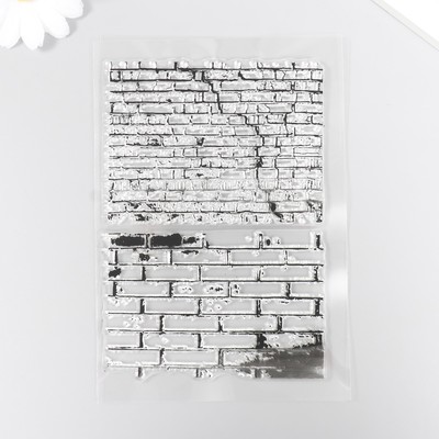 Штамп для творчества силикон "Кирпичные стены" 16х11 см