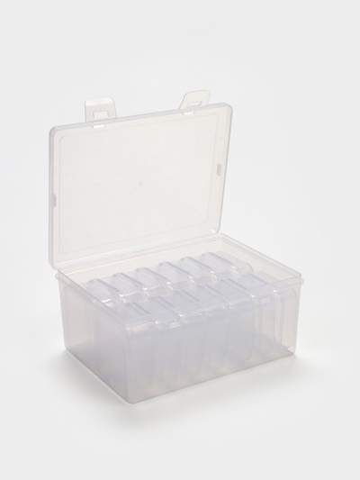 Органайзер для украшений антиокислительный на 14 ячеек, 16.5×12×6 см, цвет прозрачный