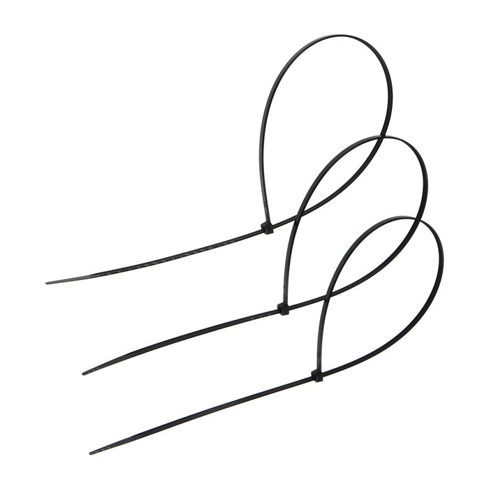 Хомут нейлоновый для стяжки, ТУНДРА, 3.6×500 мм, черный, 100 шт.