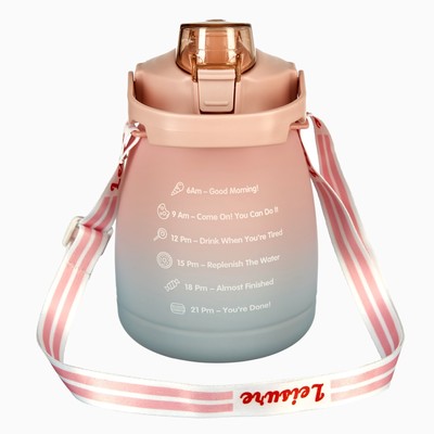 Бутылка для воды, 1.3 л, 20.5 х 12 см, розовая
