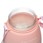 Бутылка для воды, 1.3 л, 20.5 х 12 см, розовая - Фото 4