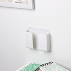 Держатель для телефона, настенный, самоклеящийся, 10×8.7×2.8 см, белый - Фото 8