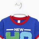 Комплект для мальчика (футболка/шорты), цвет электрик, рост 122 - фото 35003346