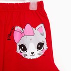 Шорты для девочки, цвет красный, рост 122 - фото 108960041