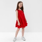 Платье для девочки, цвет красный, рост 116 - Фото 2