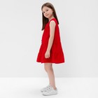 Платье для девочки, цвет красный, рост 116 - Фото 3