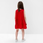 Платье для девочки, цвет красный, рост 116 - Фото 5