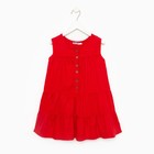 Платье для девочки, цвет красный, рост 116 - Фото 6