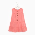Платье для девочки, цвет персиковый, рост 110 - фото 319426638