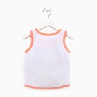 Майка для девочки, цвет персиковый, рост 98 - фото 25324278