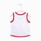 Майка для девочки, цвет красный, рост 86 - фото 49610544