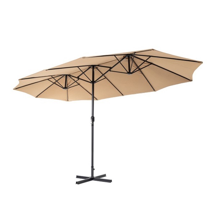Зонт садовый 4333, цвет светло-коричневый - Фото 1