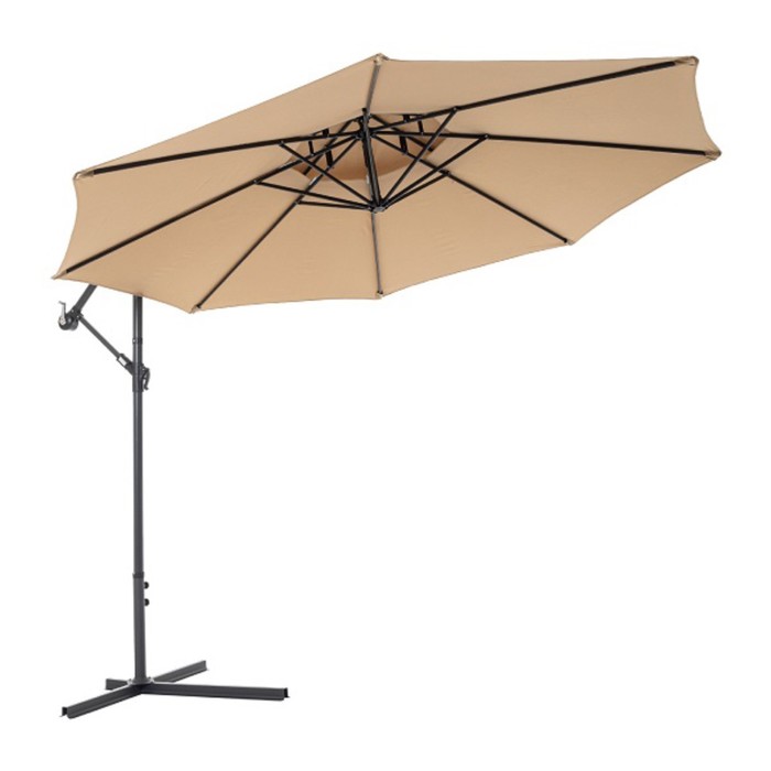 Зонт садовый 8803, цвет светло-коричневый - Фото 1