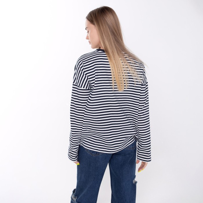 Лонгслив женский, цвет тёмно-синий, размер 48-50 (XL) 62423