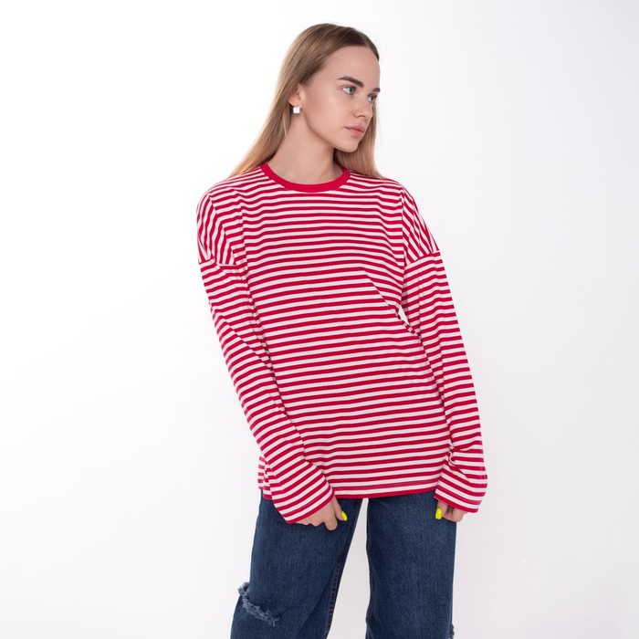 Лонгслив женский, цвет бордовый, размер 50-52 (2XL) 62428