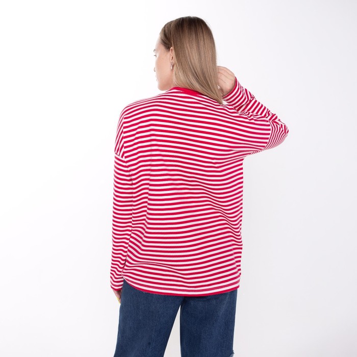 Лонгслив женский, цвет бордовый, размер 50-52 (2XL) 62428