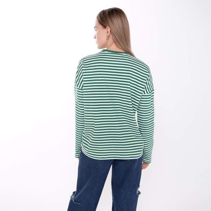 Лонгслив женский, цвет тёмно-зелёный, размер 50-52 (2XL) 62436