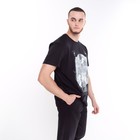 Футболка мужская, цвет чёрный, размер 56 (4XL) - фото 50748567