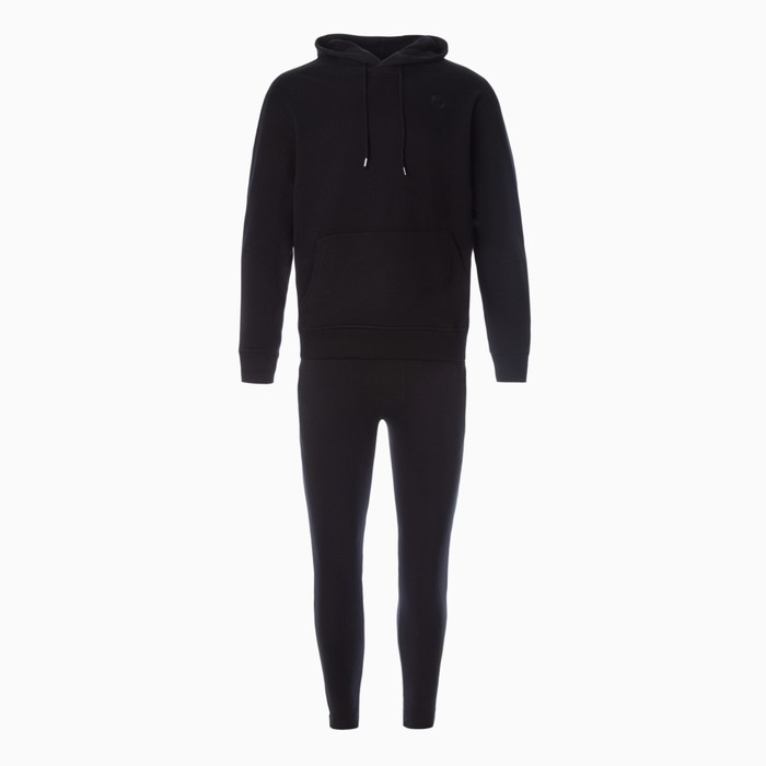 Костюм мужской (толстовка/брюки), цвет чёрный, размер 50(XL) 62447