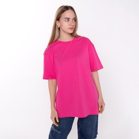 

Футболка женская, цвет розовый, размер ONE SIZE (42-46)
