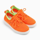 Кроссовки детские, цвет оранжевый, размер 32 - фото 321388542