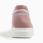 Кроссовки детские, цвет пыльно-розовый, размер 35 - Фото 3