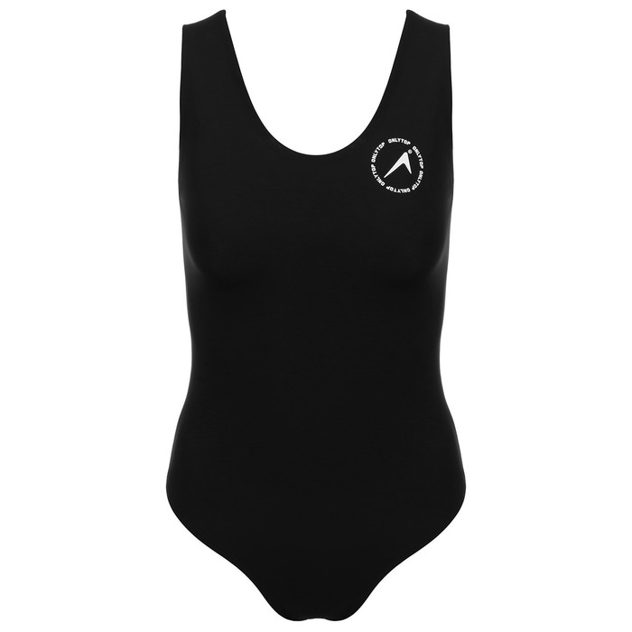 Купальник слитный ONLYTOP, р. 52, спортивный, чёрный