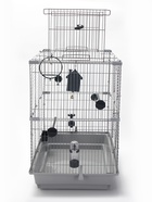 Клетка для птиц «Пижон» №104-Б, разборная, 58×40×88 см, 2 секции, серая - Фото 14