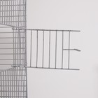 Клетка для птиц "Пижон" №104-Б, разборная, 2 секции, 58 х 40 х 88см, серая - Фото 17