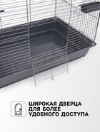 Клетка для птиц «Пижон» №104-Б, разборная, 58×40×88 см, 2 секции, серая - Фото 3