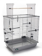 Клетка для птиц «Пижон» №104-Б, разборная, 58×40×88 см, 2 секции, серая - Фото 4