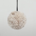 Домик для кошек с когтеточкой, с овальной полкой, 54×34×80 см, пушистый мех, джут, серый - Фото 6