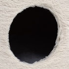 Домик для кошек с когтеточкой, с овальной полкой, 54×34×80 см, пушистый мех, джут, серый - Фото 8