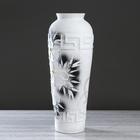 Ваза керамическая "Арго", напольная, цветы, чёрно-белая, 63 см - Фото 2