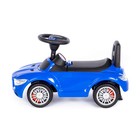 Каталка-автомобиль SuperCar №1, со звуковым сигналом, цвет синий - фото 6323484