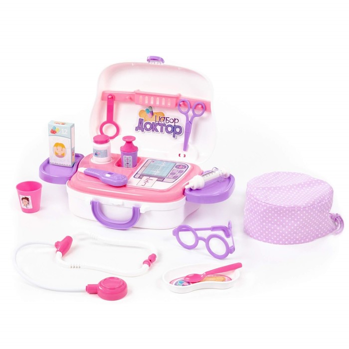 Игровой набор «Доктор №18», в чемоданчике на колёсиках, 16 элементов 62514