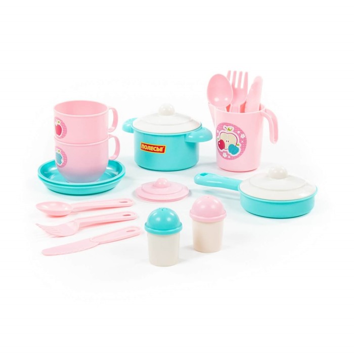 Набор детской посуды «Хозяюшка», на 2 персоны, 18 элементов - Фото 1