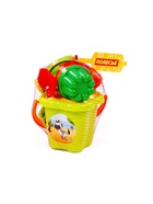 Набор игрушек для песочницы, 8 предметов: ведро, ситечко, совок, грабельки, лейка, формочки, МИКС - Фото 4