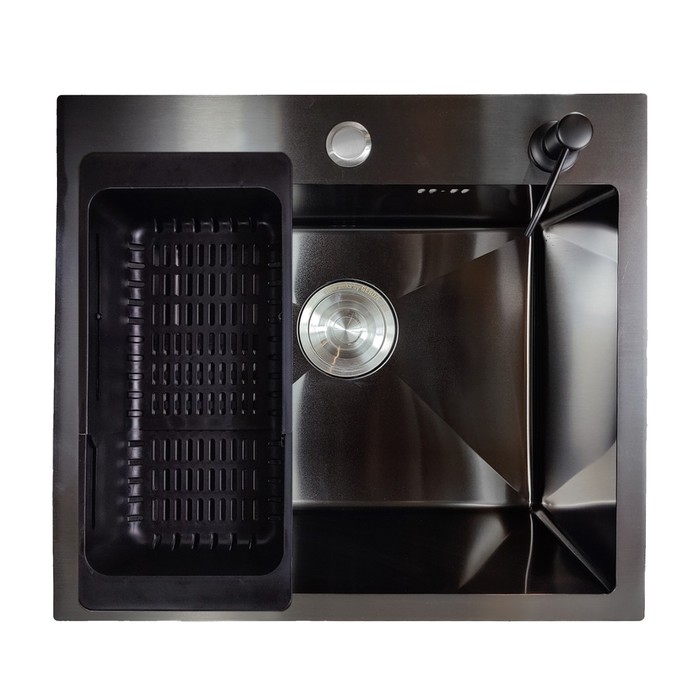 Мойка кухонная Gerda GS 5045 G, 500х450 h=200 мм, цвет графит - Фото 1
