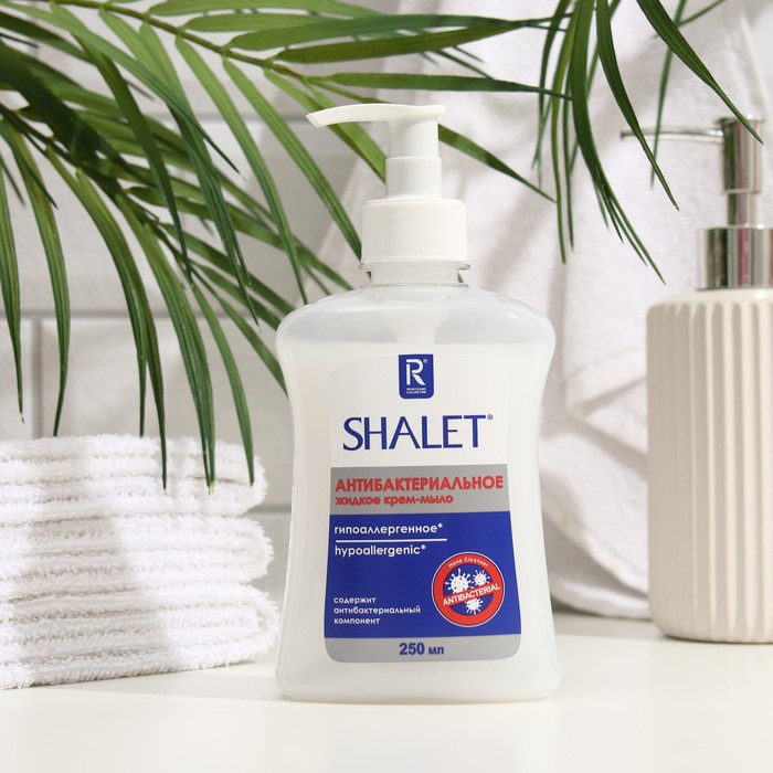 Жидкое крем-мыло SHALET антибактериальное, гипоаллергенное 250 мл - Фото 1