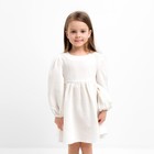 Платье детское с длинным рукавом KAFTAN "Муслин", размер 26 (80-86 см), цвет белый - фото 319908002