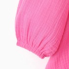 Платье детское с длинным рукавом KAFTAN «Муслин», размер 28 (86 -92 см), розовое 9571647 - фото 14180055