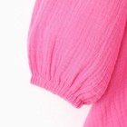 Платье детское с длинным рукавом KAFTAN "Муслин", размер 32 (110-116 см) цвет розовый - Фото 8